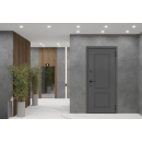 Дверь входная "Гарда"  Графит/эмалит белый (левая)  960х2050 мм