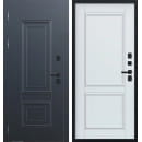 Дверь входная "МеталЮр М75 Термо" Металл букле графит/Velluto Bianco  (левая)  860х2050 мм