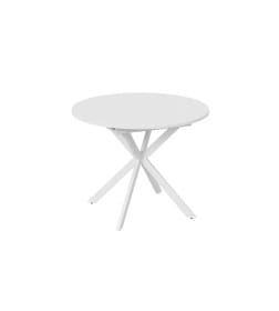 Стол обеденный раздвижной Мэдисон Тип 1 Белый муар/Белый