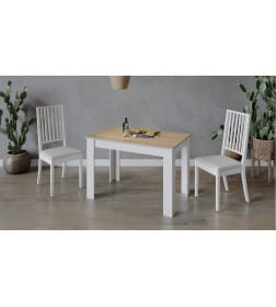 Стол обеденный Промо Тип 2 Белый/Дуб Сонома Светлый