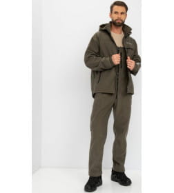 Костюм деми HUNTSMAN Никс ЛЮКС -5°C цв.Хаки 48-50/170-176 тк.Alova Windblock