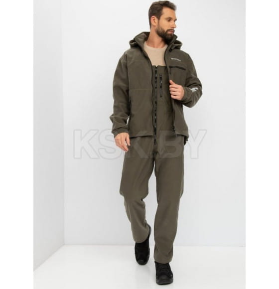 Костюм деми HUNTSMAN Никс ЛЮКС -5°C цв.Хаки 48-50/170-176 тк.Alova Windblock