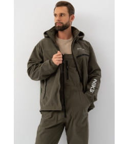 Костюм деми HUNTSMAN Никс ЛЮКС -5°C цв.Хаки 48-50/170-176 тк.Alova Windblock