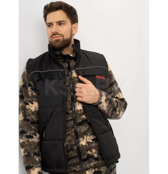 Жилет деми HUNTSMAN Беркут цв.Черный 48-50/176 тк.Дюспо