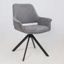 Стул OFFY-R 360, g22 GRAPHITE шенилл LUX - Graphite замша LUX\черный (129020) 