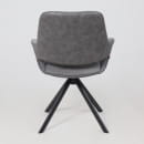 Стул OFFY-R 360, g22 GRAPHITE шенилл LUX - Graphite замша LUX\черный (129020) 