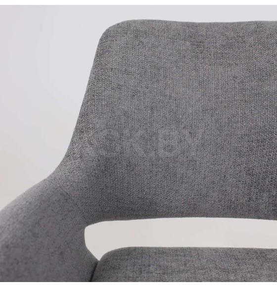 Стул OFFY-R 360, g22 GRAPHITE шенилл LUX - Graphite замша LUX\черный (129020) 