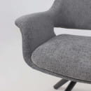 Стул OFFY-R 360, g22 GRAPHITE шенилл LUX - Graphite замша LUX\черный (129020) 