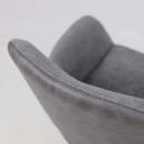 Стул OFFY-R 360, g22 GRAPHITE шенилл LUX - Graphite замша LUX\черный (129020) 