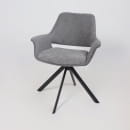 Стул OFFY-R 360, g22 GRAPHITE шенилл LUX - Graphite замша LUX\черный (129020) 