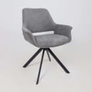 Стул OFFY-R 360, g22 GRAPHITE шенилл LUX - Graphite замша LUX\черный (129020) 