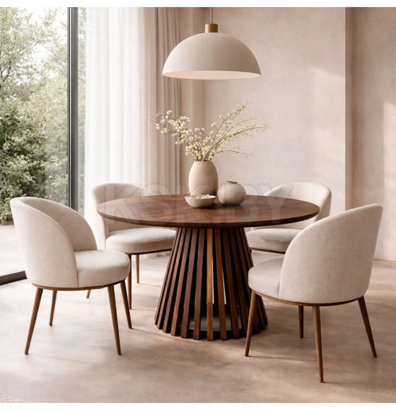 Стол ПИК, d110*75, дуб мореный/дуб мореный (ПР-4 DSW (Т37) (02) ОпР-650) (128244) 