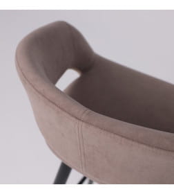 Стул барный BARNY-R 900, b05 LATTE LUX\черный