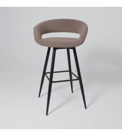 Стул барный BARNY-R 900, b05 LATTE LUX\черный
