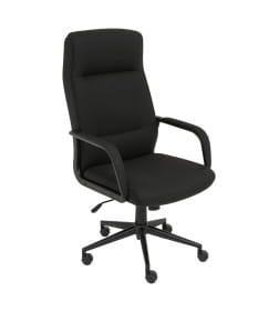 Кресло поворотное SIERRA, черная ткань/черный металл