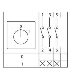 Переключатель кулачковый ПК-1-13 25А 3P "0-1" с блокировкой IP65 EKF PROxima