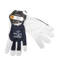 Перчатки кожаные DARK BLUE PROTECT2U R10