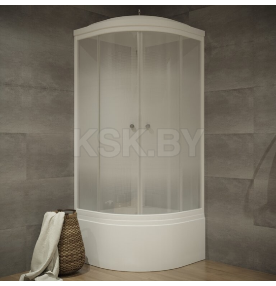 Кабина душевая ЛАЙТ Б3 ДН4 90х90 поддон 45см Triton Щ0000061838 (Щ0000061838) 