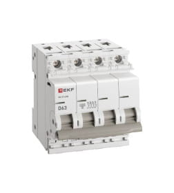 Выключатель автоматический ВА 47-63N 4P 63А (D) 4,5 кА PROXIMA EKF