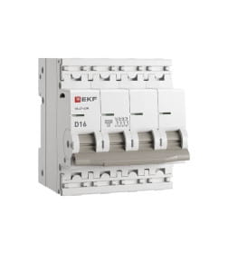 Выключатель автоматический ВА 47-63N 4P 16А (D) 4,5 кА PROXIMA EKF