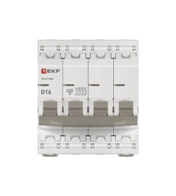 Выключатель автоматический ВА 47-63N 4P 16А (D) 4,5 кА PROXIMA EKF