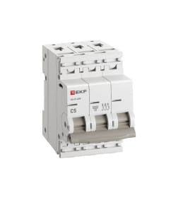 Выключатель автоматический ВА 47-63N 3P 5А (C) 4,5 кА PROXIMA EKF