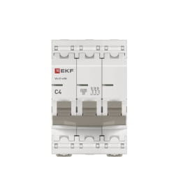 Выключатель автоматический ВА 47-63N 3P 4А (C) 4,5 кА PROXIMA EKF