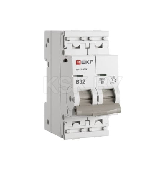 Выключатель автоматический ВА 47-63N 2P 32А (В) 4,5 кА PROXIMA EKF (M634232B) 