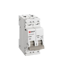 Выключатель автоматический ВА 47-63N DC 2P 2А (C) 6kA PROXIMA EKF