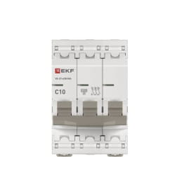 Выключатель автоматический ВА 47-63N MA 3P 10А (C) 6кА без теплового расцепителя PROXIMA EKF