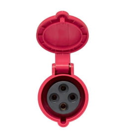 Розетка переносная 224 3P+PE 32А 380В IP44 EKF PROXIMA