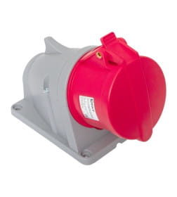 Розетка стационарная наружная 125 3Р+РЕ+N 32А 380В IP44 EKF PROXIMA