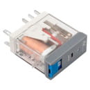 Реле промежуточное с кнопкой и мех. Индикацией RPAt 22/2 8A 24В DC AVERES EKF (rpat-22-2-24DC) 