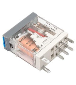 Реле промежуточное с кнопкой и мех. Индикацией RPAt 22/2 8A 24В DC AVERES EKF