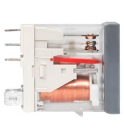 Реле промежуточное с кнопкой и мех. Индикацией RPAt 25/1 12A 24В DC EKF AVERES