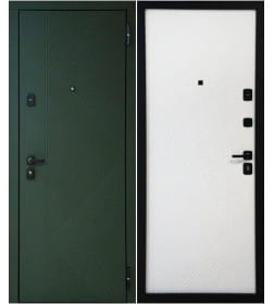 Дверь входная "TR3" Грин/Белый (правая) 960х2050 мм
