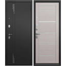 Дверь входная "Trust T2" Черный муар/бьянко (правая)  860х2050 мм