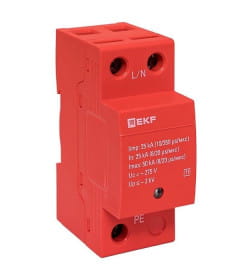 Устройство защиты от импульсных перенапряжений Класс 1 Iimp 25kA (10/350μs) 1P EKF