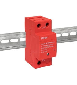 Устройство защиты от импульсных перенапряжений Класс 1 Iimp 25kA (10/350μs) 1P EKF