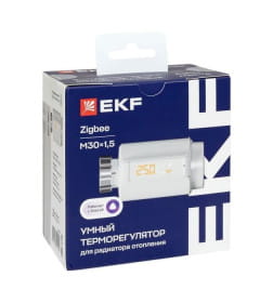 Умный терморегулятор для радиатора отопления (термоголовка) Zigbee EKF Connect