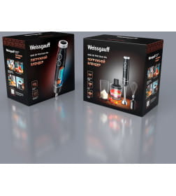 Блендер погружной Weissgauff WHB 251 PKB Silent Mix