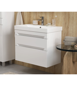 Тумба подвесная Equil Corner 60.2Y с умывальником Lake 60