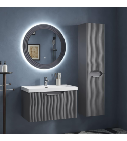 Тумба подвесная Equil Mirage 80.1Y с умывальником 78857(80)