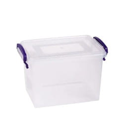 Контейнер прямоугольный 11,0 л ручка фиолетовая Технопластик