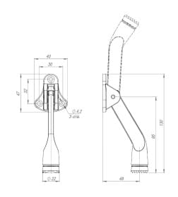 Упор дверной напольный Fuaro Stopper-100 WH белый