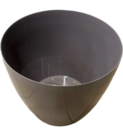 Горшок цветочный 9,0л d250 мм цвет-кварцевый Технопластик