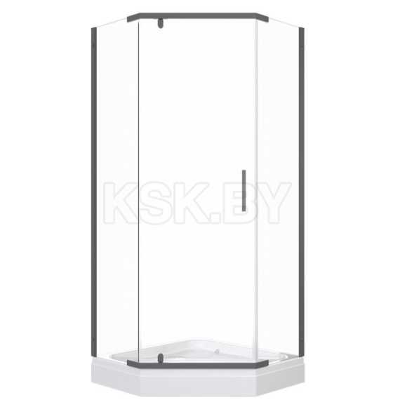 Душевое ограждение Triton Дека Графит 100х100 поддон 17 см Щ0000073926 (Щ0000073926) 