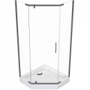 Душевое ограждение Triton Дека Графит 100х100 поддон 17 см Щ0000073926 (Щ0000073926) 