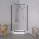 Душевое ограждение Triton Дека Графит 100х100 поддон 17 см Щ0000073926 (Щ0000073926) 