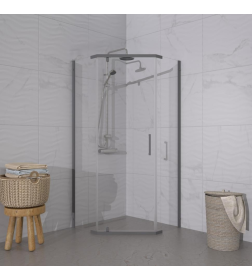 Душевое ограждение Triton Дека Графит 100х100 без поддона Щ0000073930